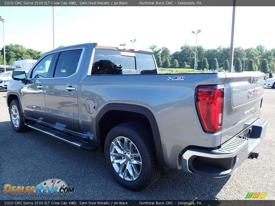 2020 GMC Sierra 1500 SLT Crew Cab 4WD Satin Steel Metallic / Jet Black Photo #7