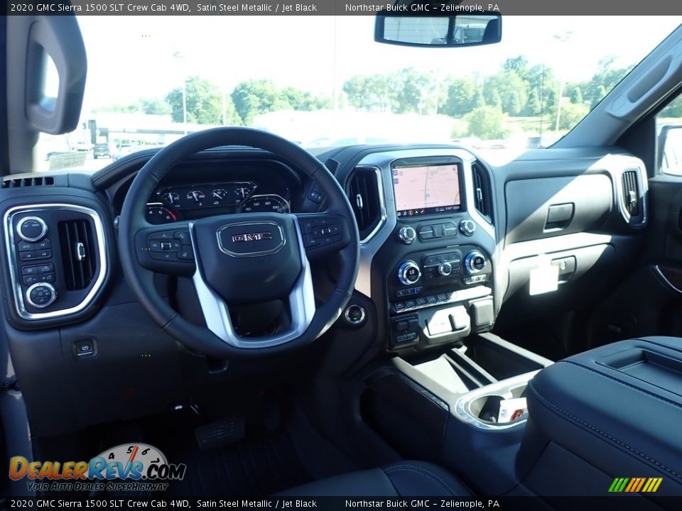 2020 GMC Sierra 1500 SLT Crew Cab 4WD Satin Steel Metallic / Jet Black Photo #14
