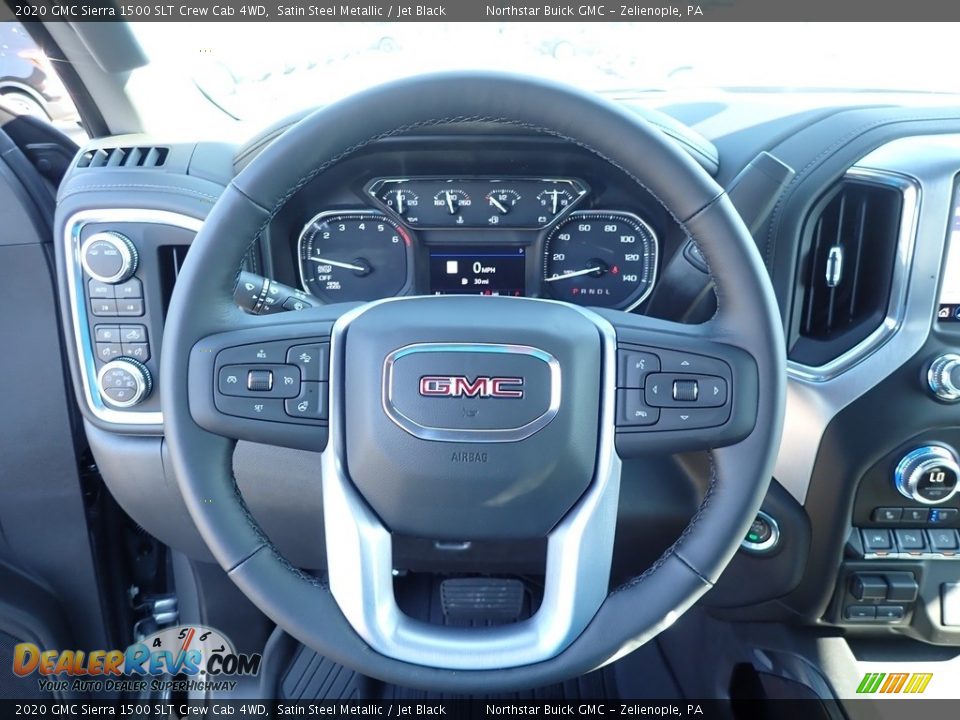 2020 GMC Sierra 1500 SLT Crew Cab 4WD Steering Wheel Photo #16