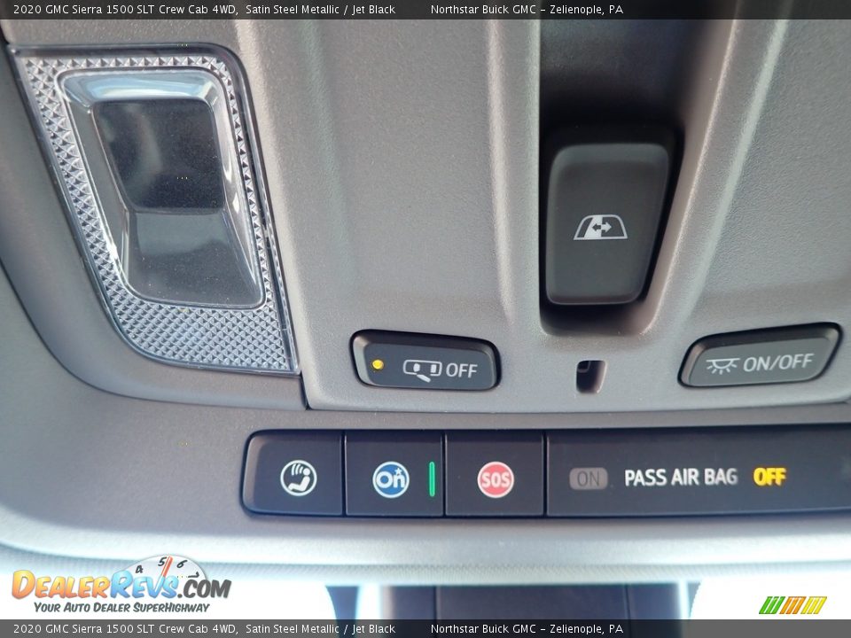 2020 GMC Sierra 1500 SLT Crew Cab 4WD Satin Steel Metallic / Jet Black Photo #17