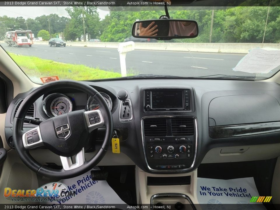 2013 Dodge Grand Caravan SXT Stone White / Black/Sandstorm Photo #9