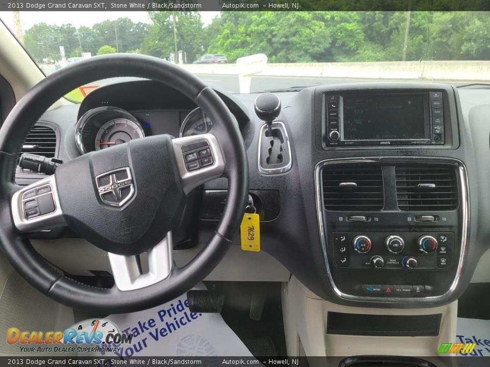 2013 Dodge Grand Caravan SXT Stone White / Black/Sandstorm Photo #10