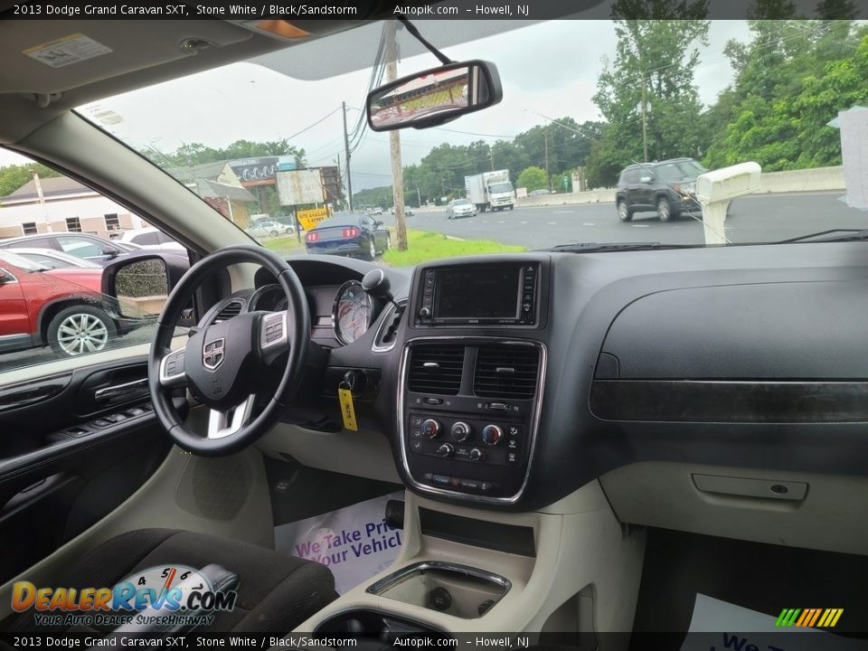 2013 Dodge Grand Caravan SXT Stone White / Black/Sandstorm Photo #12