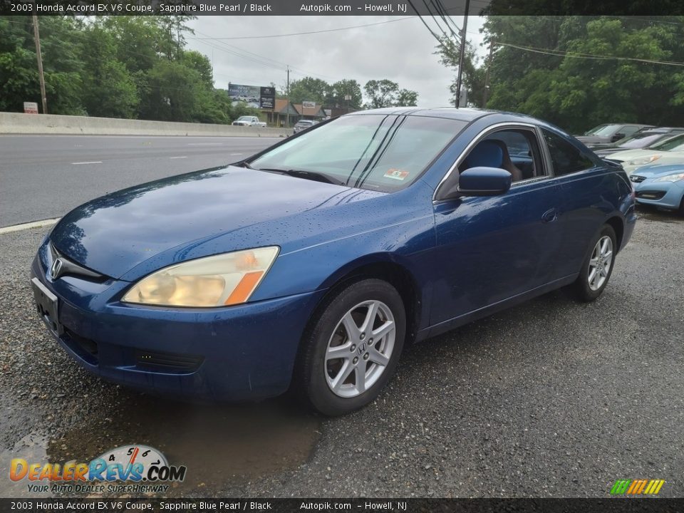 Front 3/4 View of 2003 Honda Accord EX V6 Coupe Photo #6