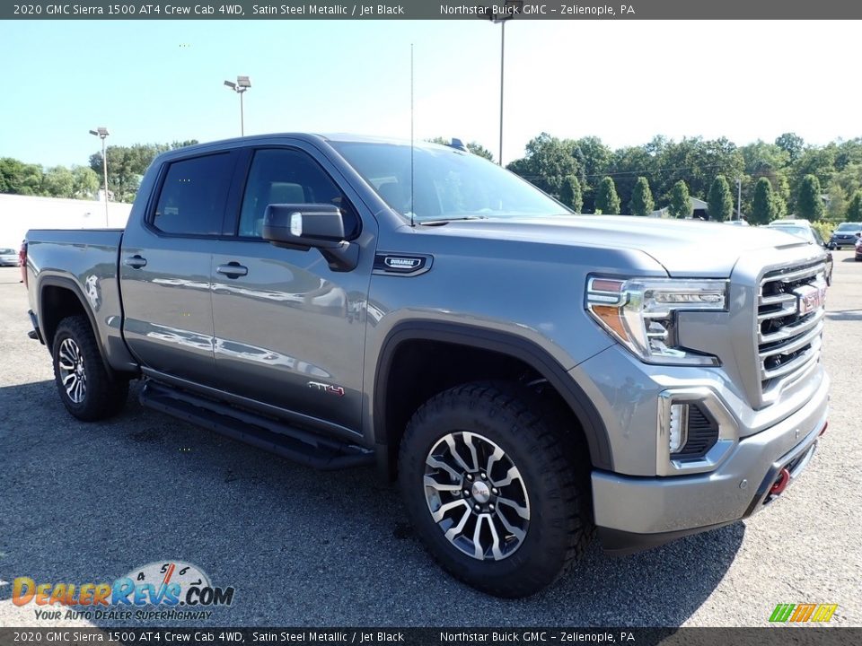 2020 GMC Sierra 1500 AT4 Crew Cab 4WD Satin Steel Metallic / Jet Black Photo #3
