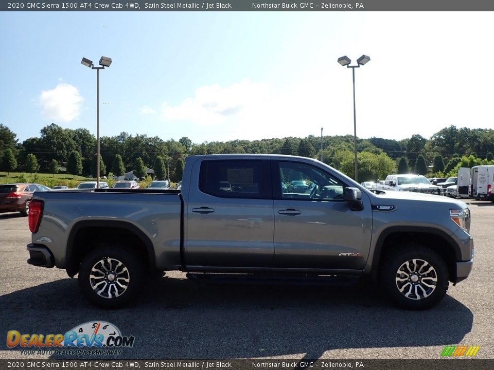 2020 GMC Sierra 1500 AT4 Crew Cab 4WD Satin Steel Metallic / Jet Black Photo #4