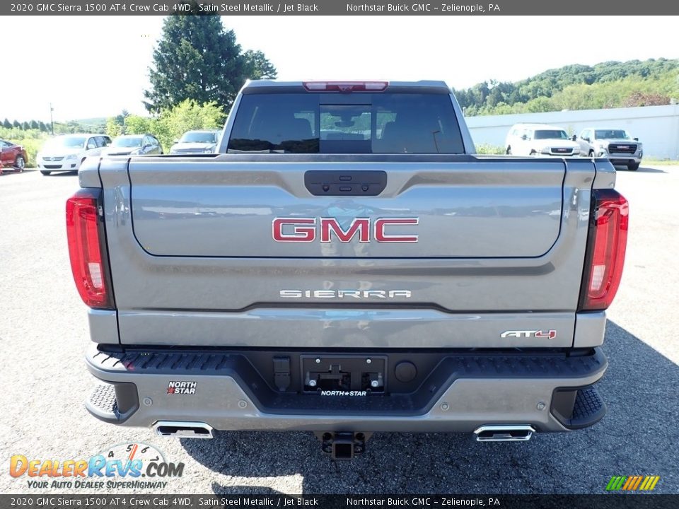 2020 GMC Sierra 1500 AT4 Crew Cab 4WD Satin Steel Metallic / Jet Black Photo #6