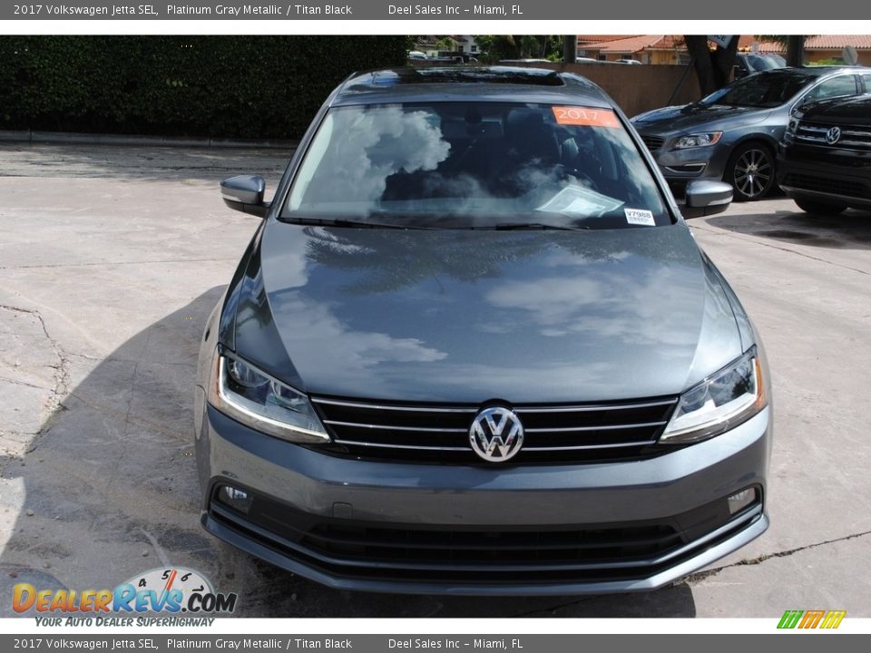 2017 Volkswagen Jetta SEL Platinum Gray Metallic / Titan Black Photo #3