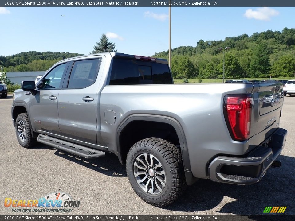 2020 GMC Sierra 1500 AT4 Crew Cab 4WD Satin Steel Metallic / Jet Black Photo #7
