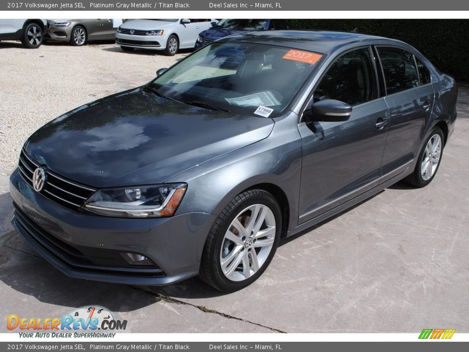 2017 Volkswagen Jetta SEL Platinum Gray Metallic / Titan Black Photo #4