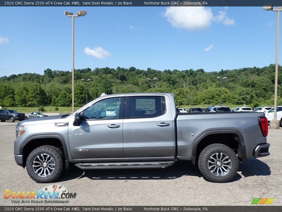 2020 GMC Sierra 1500 AT4 Crew Cab 4WD Satin Steel Metallic / Jet Black Photo #8