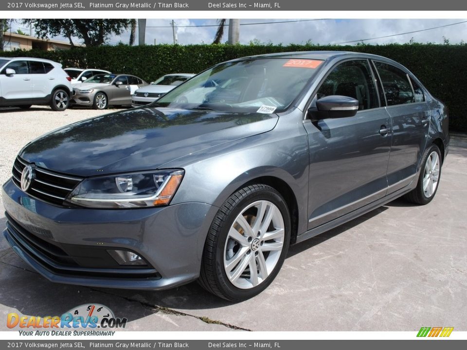 2017 Volkswagen Jetta SEL Platinum Gray Metallic / Titan Black Photo #5