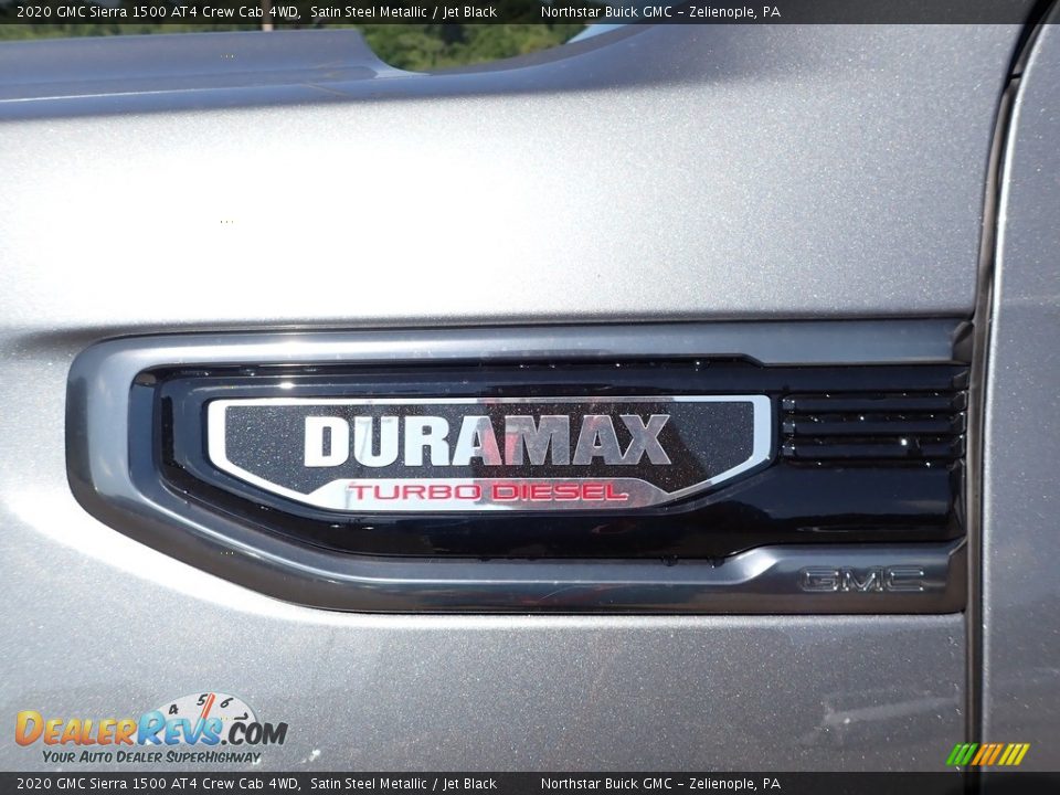 2020 GMC Sierra 1500 AT4 Crew Cab 4WD Satin Steel Metallic / Jet Black Photo #9