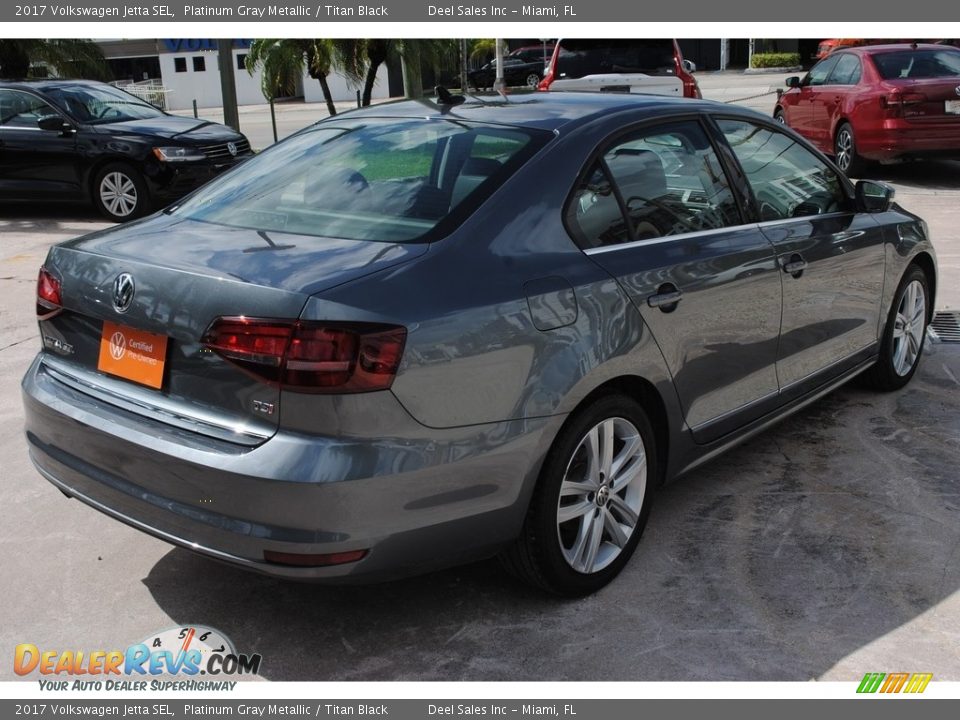 2017 Volkswagen Jetta SEL Platinum Gray Metallic / Titan Black Photo #9