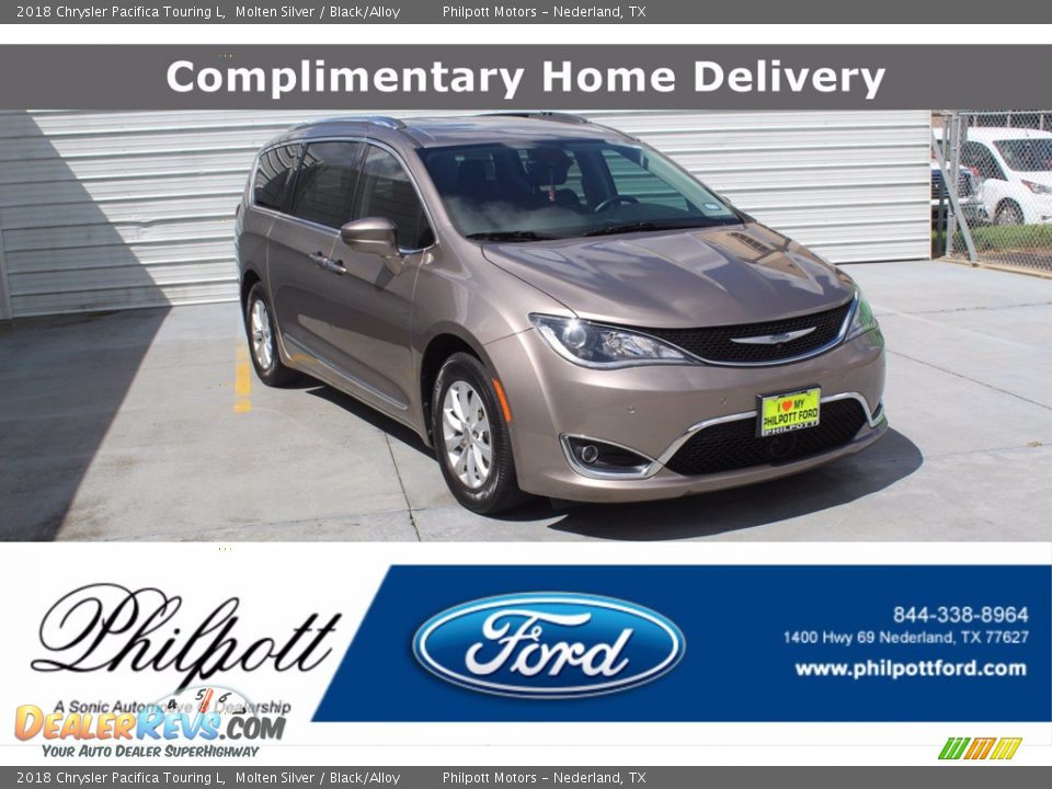 2018 Chrysler Pacifica Touring L Molten Silver / Black/Alloy Photo #1