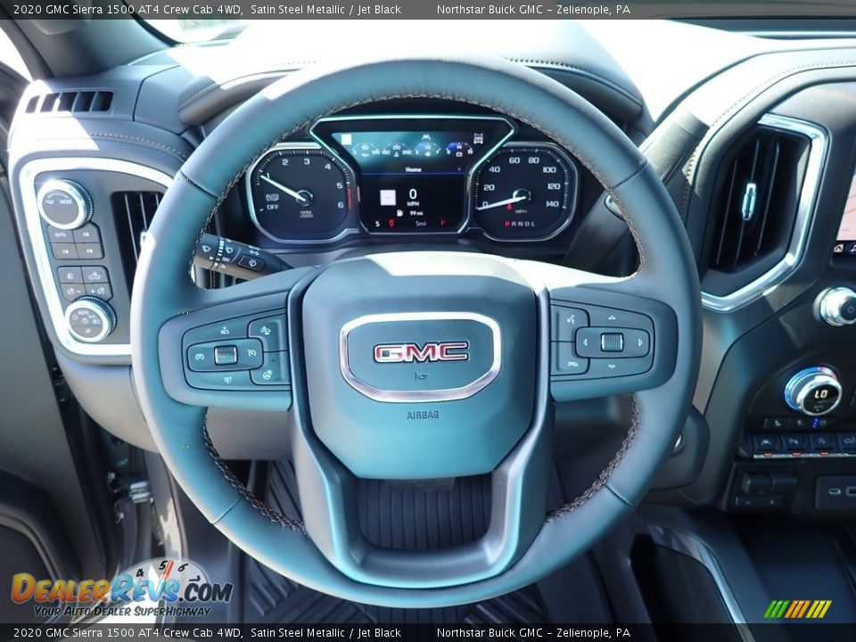2020 GMC Sierra 1500 AT4 Crew Cab 4WD Satin Steel Metallic / Jet Black Photo #17