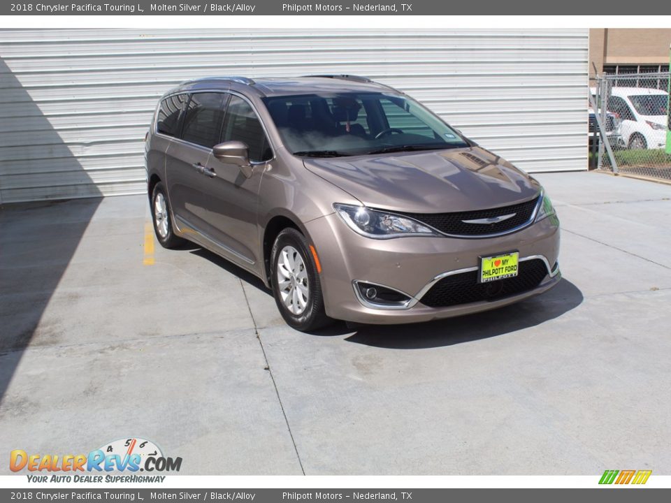 2018 Chrysler Pacifica Touring L Molten Silver / Black/Alloy Photo #2