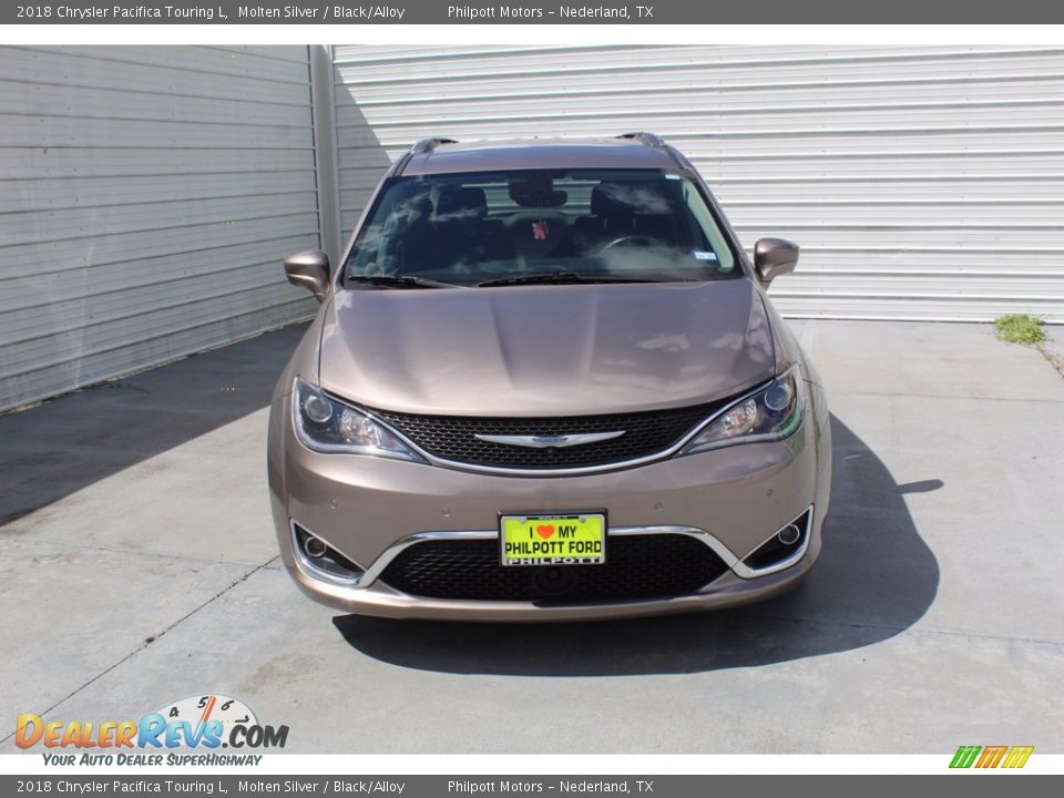2018 Chrysler Pacifica Touring L Molten Silver / Black/Alloy Photo #3