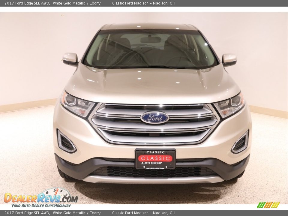 2017 Ford Edge SEL AWD White Gold Metallic / Ebony Photo #2