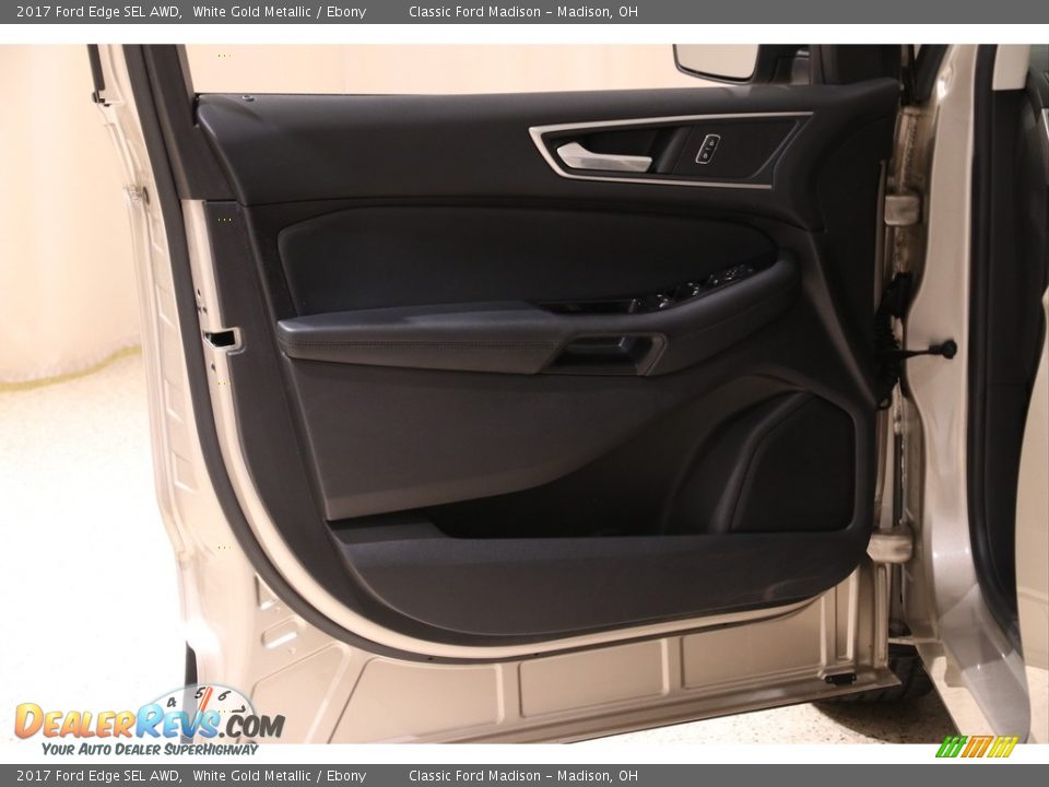 2017 Ford Edge SEL AWD White Gold Metallic / Ebony Photo #4
