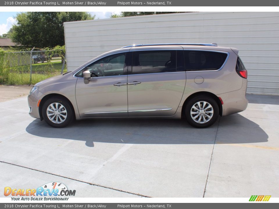 2018 Chrysler Pacifica Touring L Molten Silver / Black/Alloy Photo #7