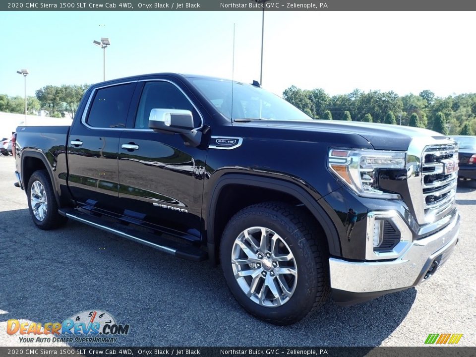 2020 GMC Sierra 1500 SLT Crew Cab 4WD Onyx Black / Jet Black Photo #3