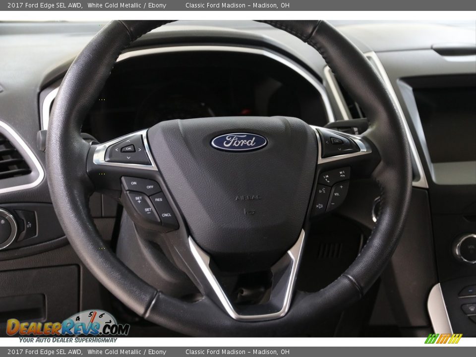 2017 Ford Edge SEL AWD White Gold Metallic / Ebony Photo #7