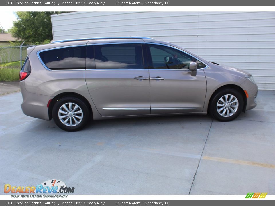 2018 Chrysler Pacifica Touring L Molten Silver / Black/Alloy Photo #13