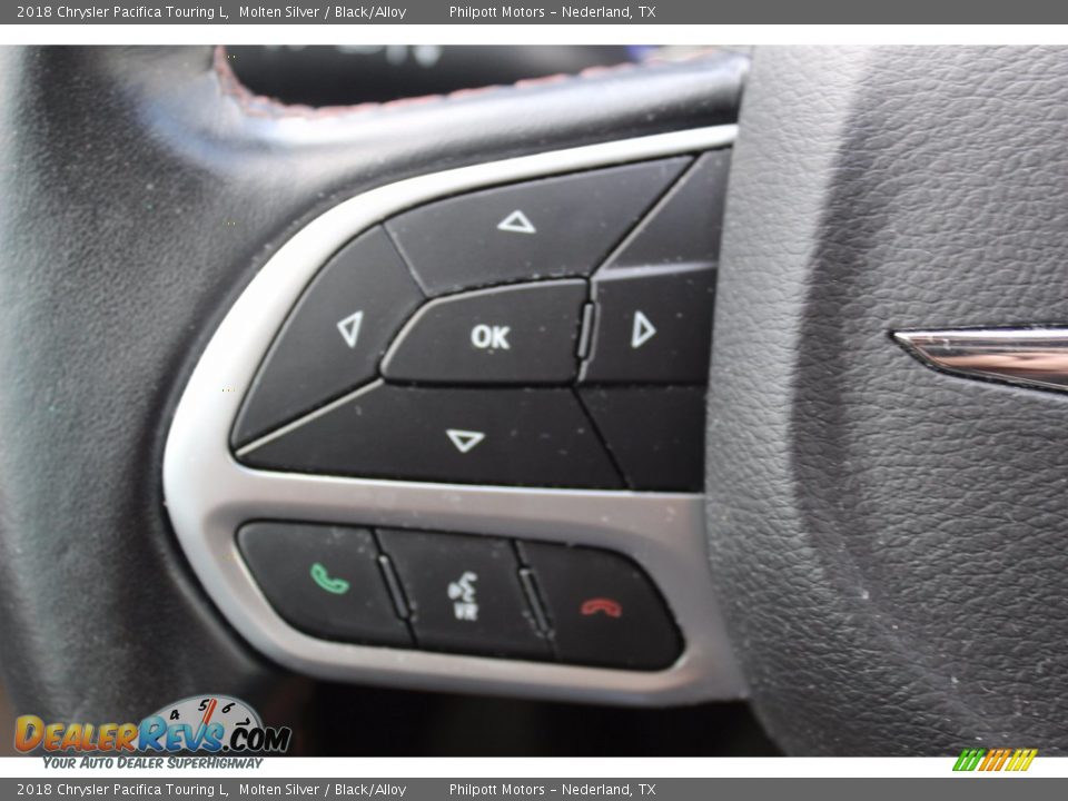 2018 Chrysler Pacifica Touring L Molten Silver / Black/Alloy Photo #16