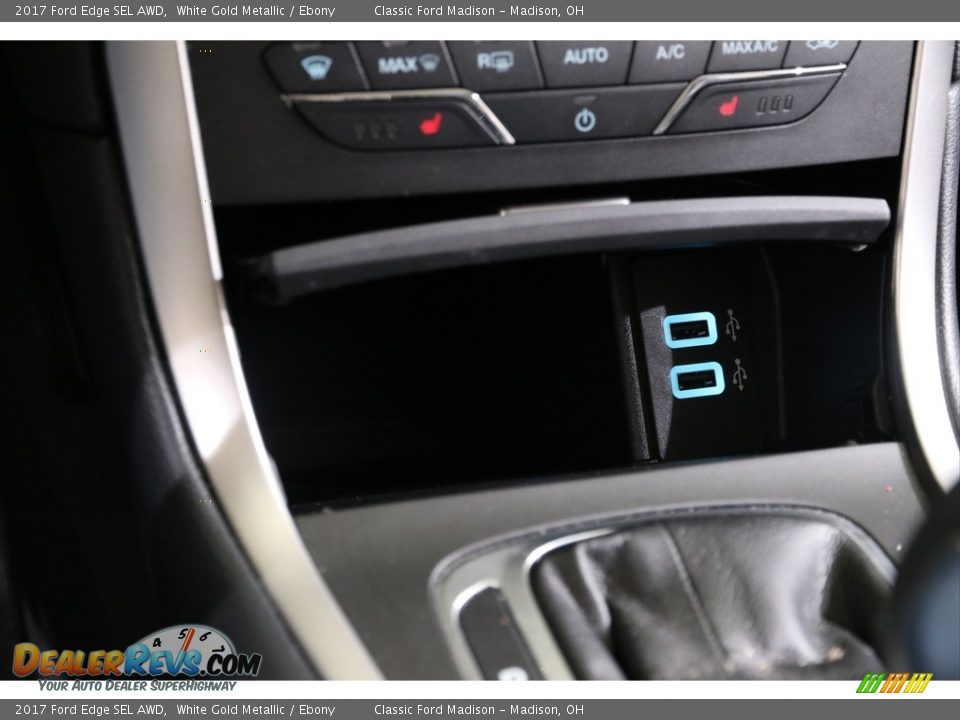 2017 Ford Edge SEL AWD White Gold Metallic / Ebony Photo #15