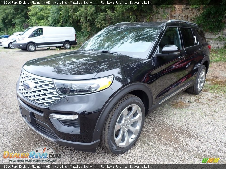 2020 Ford Explorer Platinum 4WD Agate Black Metallic / Ebony Photo #5