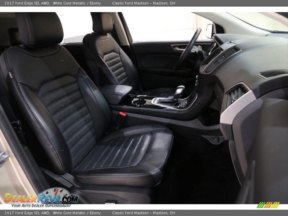 2017 Ford Edge SEL AWD White Gold Metallic / Ebony Photo #16