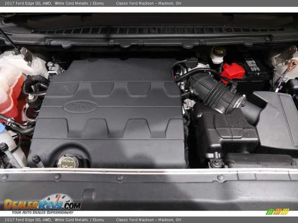 2017 Ford Edge SEL AWD White Gold Metallic / Ebony Photo #20