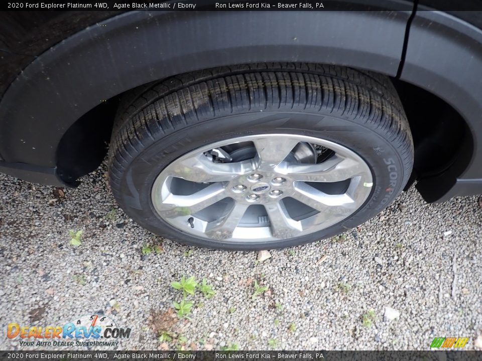 2020 Ford Explorer Platinum 4WD Agate Black Metallic / Ebony Photo #9