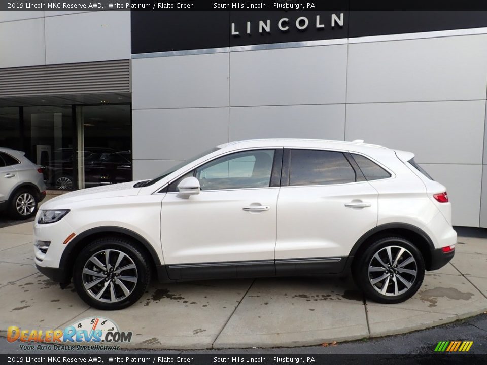 White Platinum 2019 Lincoln MKC Reserve AWD Photo #2