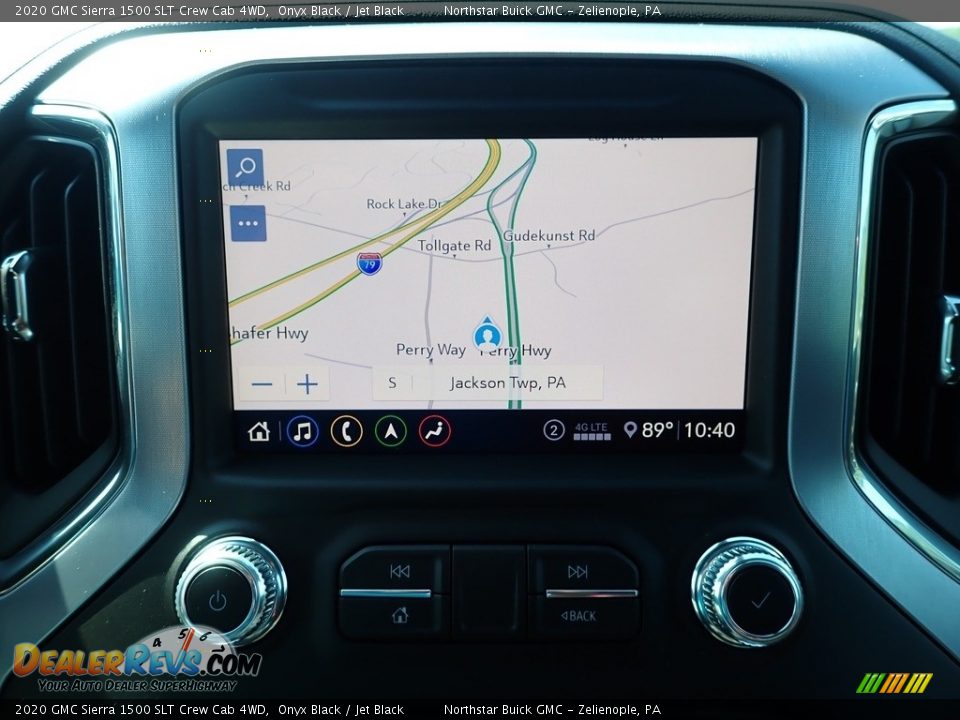 2020 GMC Sierra 1500 SLT Crew Cab 4WD Onyx Black / Jet Black Photo #19