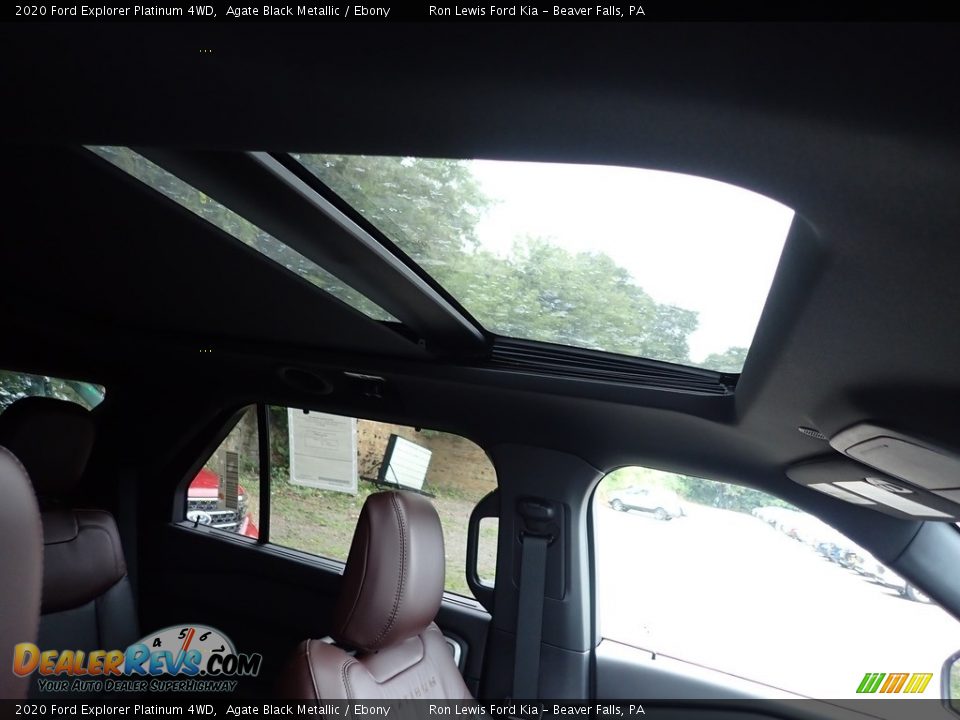 2020 Ford Explorer Platinum 4WD Agate Black Metallic / Ebony Photo #13