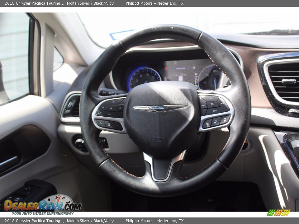 2018 Chrysler Pacifica Touring L Molten Silver / Black/Alloy Photo #26