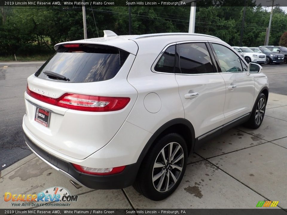 2019 Lincoln MKC Reserve AWD White Platinum / Rialto Green Photo #6