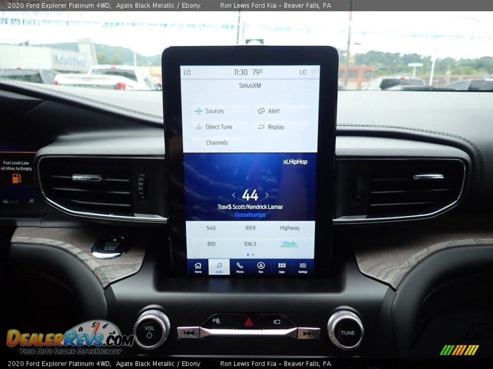 2020 Ford Explorer Platinum 4WD Agate Black Metallic / Ebony Photo #17