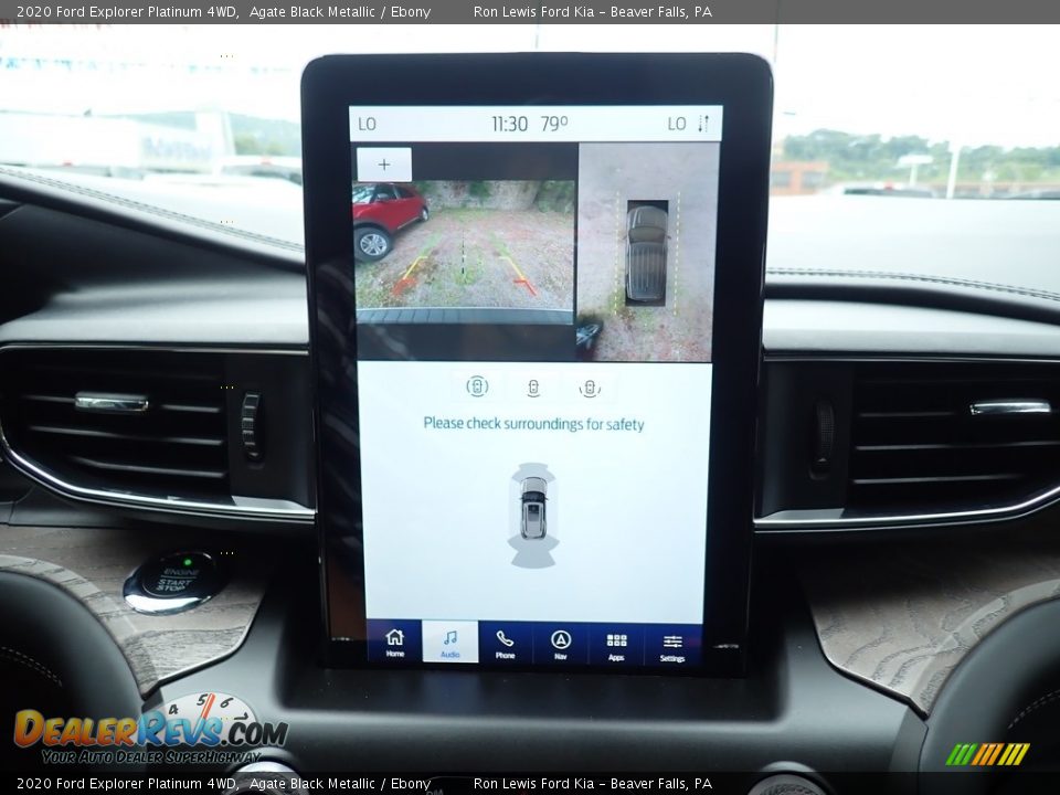 2020 Ford Explorer Platinum 4WD Agate Black Metallic / Ebony Photo #18