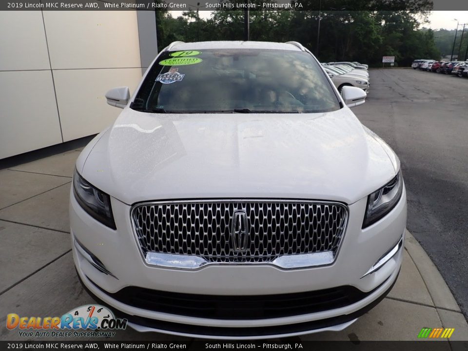 2019 Lincoln MKC Reserve AWD White Platinum / Rialto Green Photo #9