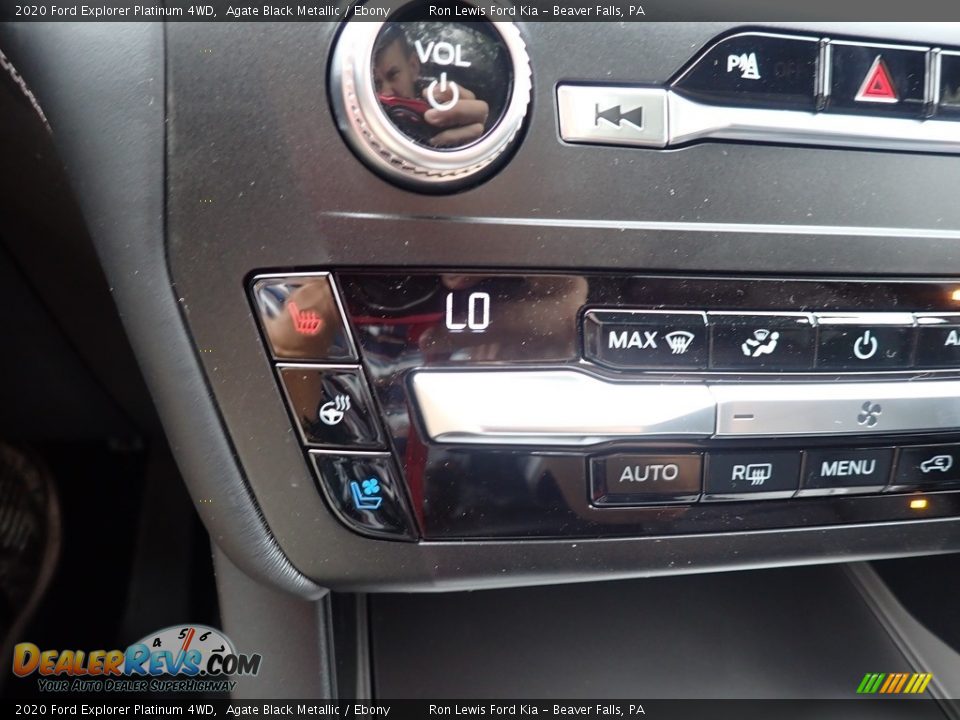 2020 Ford Explorer Platinum 4WD Agate Black Metallic / Ebony Photo #19