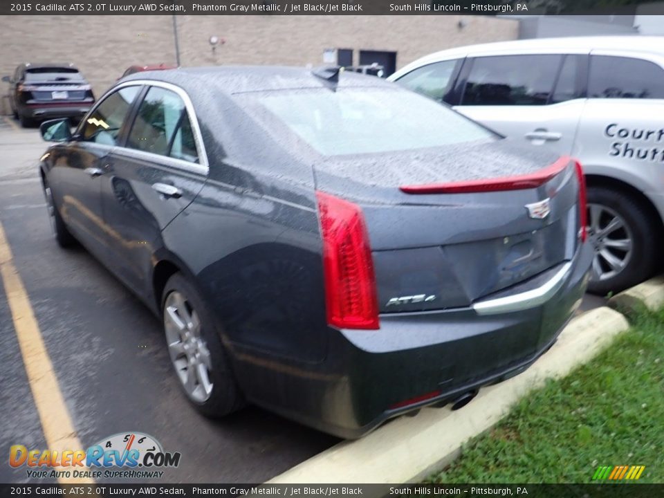 2015 Cadillac ATS 2.0T Luxury AWD Sedan Phantom Gray Metallic / Jet Black/Jet Black Photo #2