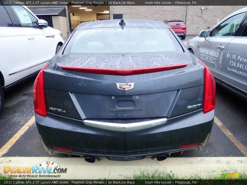 2015 Cadillac ATS 2.0T Luxury AWD Sedan Phantom Gray Metallic / Jet Black/Jet Black Photo #3