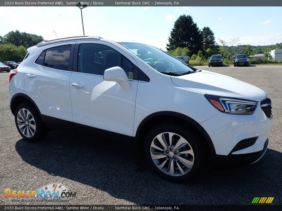 2020 Buick Encore Preferred AWD Summit White / Ebony Photo #3