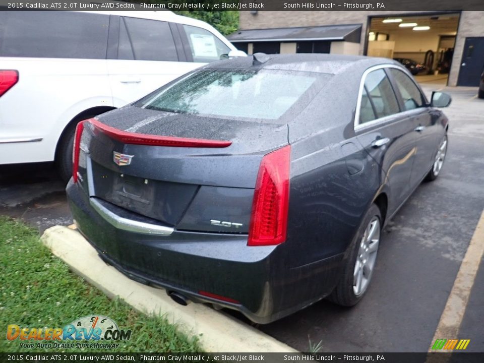 2015 Cadillac ATS 2.0T Luxury AWD Sedan Phantom Gray Metallic / Jet Black/Jet Black Photo #4