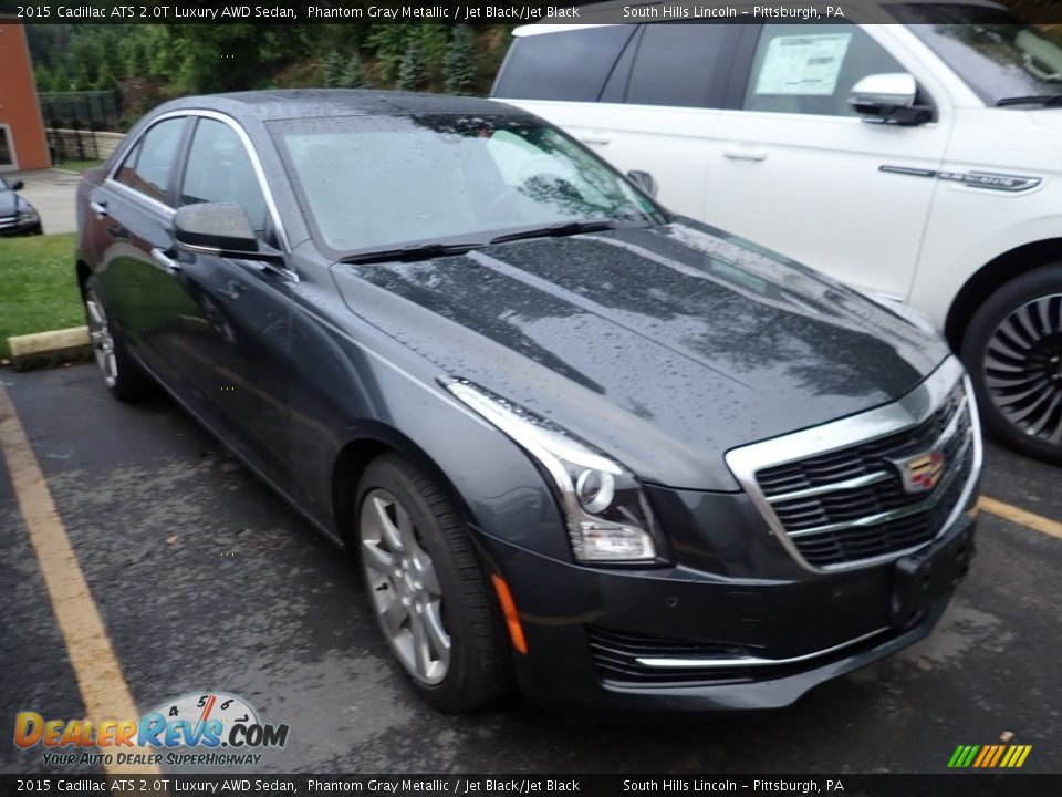 2015 Cadillac ATS 2.0T Luxury AWD Sedan Phantom Gray Metallic / Jet Black/Jet Black Photo #5