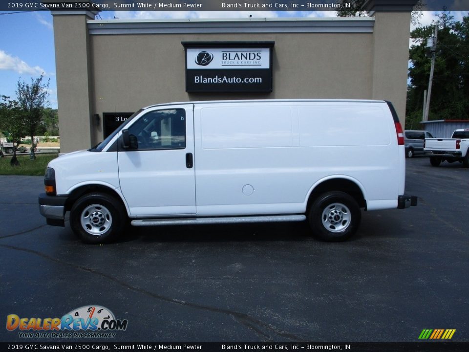 2019 GMC Savana Van 2500 Cargo Summit White / Medium Pewter Photo #1