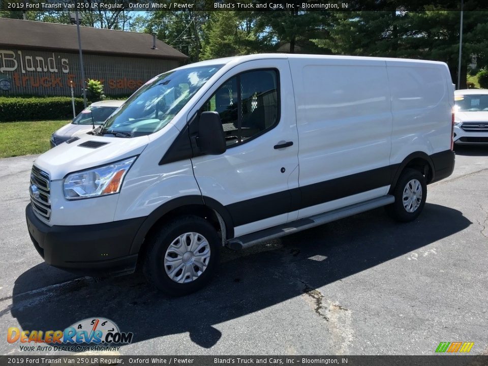 2019 Ford Transit Van 250 LR Regular Oxford White / Pewter Photo #2